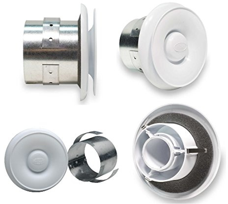 Fantech CG 4 Contour Grille with Collar for 4 Duct