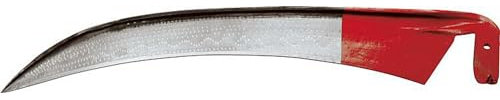 Idealspaten 78107000 Reichsform-Sense Pionier geschliffen/poliert 70x60 mm, rot/Silber, 40 x 25 x 15 cm