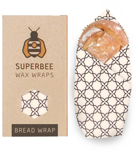 SuperBee Wax Wraps Beeswax Wrap, Big Daddy involucro di cera d'api XXL, Meadow, Riutilizzabile, Ecologico, bee wrap per alimenti zero rifiuti