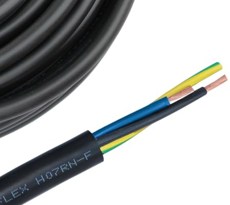 H07RN-F 3x2,5mm² Gummikabel Meterware 10-100 Meter, Länge:40 Meter