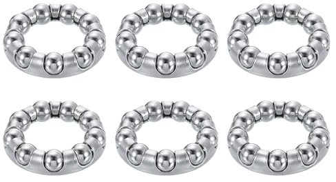 QUARKZMAN Cuscinetto a Sfere per Pedivella della Bicicletta 1/4Pollice (6.35mm) x 9 Sfere, 6pz Cuscinetti a Sfere di Ricambio per Cuscinetti del Movimento Centrale Bicicletta Riparazione