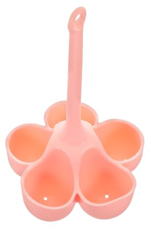 HIAKDOFT 5grille Support Silicone Pour Œufs Durs Cuiseur Vapeur à Alvéoles Pratique Pour Préparer Des Repas Sains Famille Facile à Transporter Design Rose