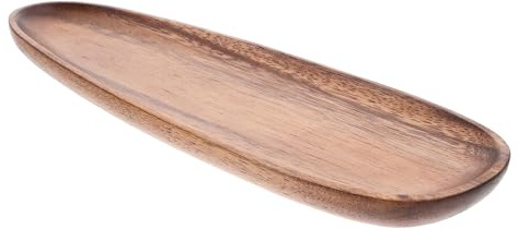 Ciieeo Holzplatte Serviertablett aus Holz Teetablett für Obst und Snacks Dekoratives Tablett für Küche und Party
