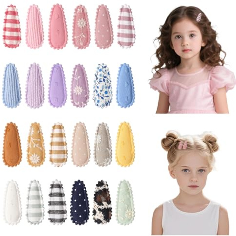 QEXUJOW Horquillas de bebé niña,Paquete de 24 pinzas para el cabello de bebé, accesorios para el cabello para niñas, lindos accesorios para el cabello adecuados para niñas y niños.