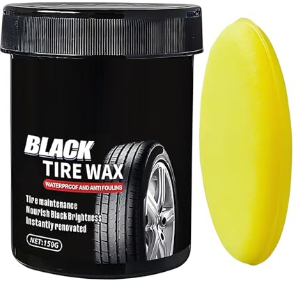 Car Tire Shine - Tire Maintenance Cream 150 G, med vattentät svampglans för bildäck, för utomhusfordon Lastbilar Trailers Traktorer