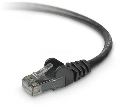Belkin Cat6 Snagless Patch Cable 1 ft. Black 0.3 m Black Networking Cable – networking cables (0.3 m, RJ-45, RJ-45, Black)