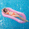 Myir JUN Materassino Gonfiabile Mare Adulto, Materassino Piscina con Rete Materassino Mare Materassini Piscine Amaca Galleggiante Gonfiabili (Rosa)