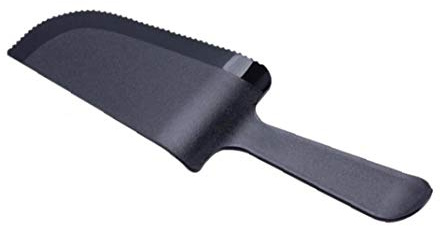 Lankater Plastic Pie Cake Server Cutter, with Fine Serrated, Cake Cream Scraper Wedding Cake Slicer Fondant Pastry Tools, 18.5x6cm