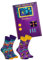 Rainbow Socks - Game Socks Box - Socken Für Unterhaltungs-, Konsolespiele-, Spielautomatenfans - 2 Paare - Größe 36-40