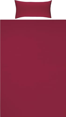 Erwin Müller Bettwäsche Traunstein Single-Jersey weinrot Größe 1x 135x200 cm + 1x 40x80 cm