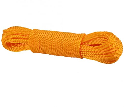 MAKEJ 20m Long Colored Nylon Rope Drying Clothes Hangers Washing Lines Cord Clothesline for Camping Outdoors Garden(D)