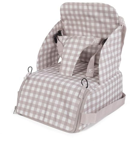 TRONA PORTÁTIL WALKING MUM CAETANA SAND CUADROS BEIGE