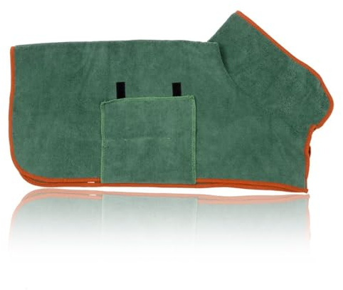 CVDYWDJIE 1 Peignoir pour Animaux De Compagnie, Peignoir en Velours Corail Doux, Serviette Absorbante pour Chien, Serviette De Bain en Peluche Pratique, Fournitures pour Animaux De Compagnie