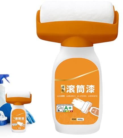 Pinceles de pintura de rodillos para paredes: rodillo de pintura pequeño, herramienta de recubrimiento de pared de pincel de pintura de látex | Pasta de reparación de emulsión portátil, aplicador para