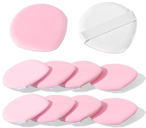 8Stücke Puderquaste Make up Schwamm Set Luftkissen Make up Puffs für Foundation Tropfenförmiger Puderpuff Niedrige Absorption Doppelseitiger Foundation-Puff für Flüssigkeiten Cremes Foundations Puder