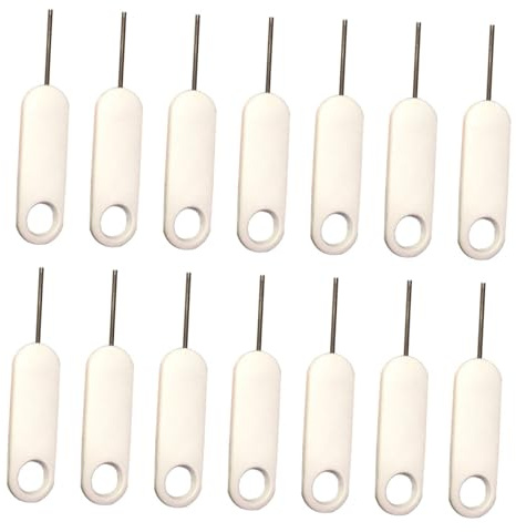 ASAKKURA 20 Pezzi Aghi per Rimozione Sim in Acciaio Inox, Strumento Pin Espulsione Schede Sim per Smartphone, Accessori Pratici per Manutenzione Telefoni Mobili