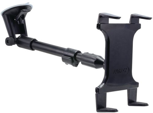 ARKON Large Tablet Long Arm Windshield Suction Mount for Apple iPad Air iPad Pro Retail Black - TAB-CM117, 16 x 6 x 3 inches