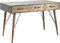 Kare Design Schreibtisch X Factory, Industrial Style, 3 Schubladen, Beton-Optik, viel Stauraum, Langlebig, Skandinavisch, Loft Ambiente, Büro, Home-Office, 76x60x120 cm (H/B/T)