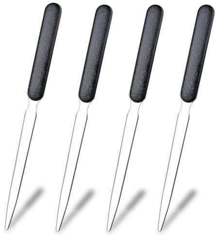 Qoaimu 4Pcs Stainless Steel Letter Opener Knife, Lightweight Mail Slitters, Office & Home Use