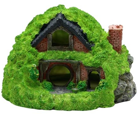 Weppduk Aquariumhaus, Fischhaus für Aquarium - Höhle 'Aquarium Höhle Betta - Fischhöhle aus Harz, Dekoration 'Aquarium Haus der Betta-Fische, Häute für Aquarien von kleinen Höhlen,