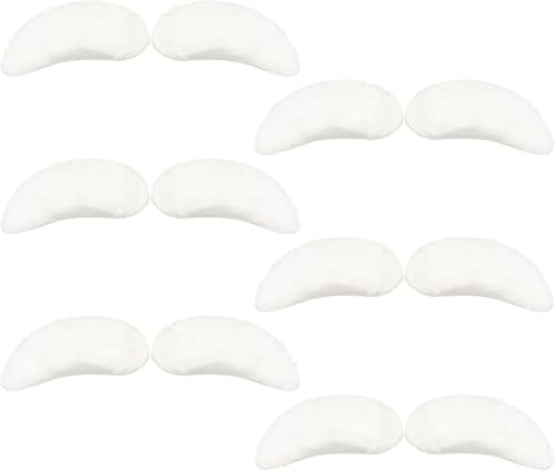 6 Pares Blanco Santa Claus Cejas Sombrerero Loco Cejas Hombre Viejo Cejas Autoadhesivas Falso Cejas Tupidas Pelo Facial Falso Accesorios de Traje de Navidad