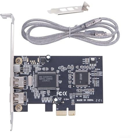 Scheda PCI Express da x1 a 1394 FireWire, adattatore conforme OHCI 1.1 per acquisizione video e trasferimento dati