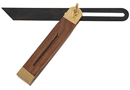 230mm Adjustable Bevel - Blued Steel & Quality Hardwood Stock - False Square Gauge - Sliding Bevel Angle Finder/Transfer Tool - Joinery Fitting Level Rule