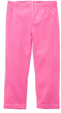 FUTURO FASHION Girls Children Full Length Plain Cotton Leggings Cycling Casual Wear Infant Trousers Leggings Solid Tights Pants for Kids 4 Years Baby Pink Child