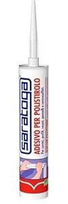 Adesivo per polistirolo 300ml SARATOGA - colla in cartuccia per cornici,profili,pannelli,controsoffitti