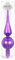Inge-glas Christbaumspitzen 26cm | Weihnachtsbaumspitzen matt glänzend Baumspitze Spitze Christbaumschmuck (Happy Xmas lila matt)