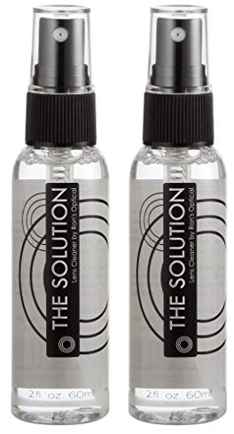 The Solution Lens Cleaner Spray | Pack of 2-2oz Alcohol Free Eyeglass Lens Cleaning Spray for Glasses, Lens, Screens