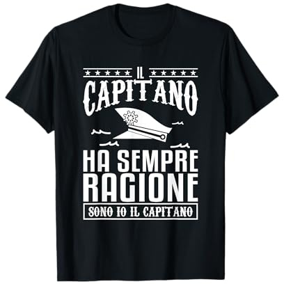 Divertente Regalo in Barca A Vela per Un Capitano Timoniere Maglietta