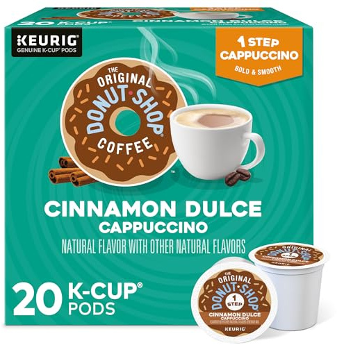 The Original Donut Shop One-Step Cinnamon Dulce Cappuccino, Keurig Single-Serve K-Cup Pods, 20 Count