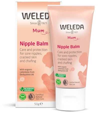 Weleda Nipple Balm Lanolin Breastfeeding Fragrance Free 50 g | Pure lanolin & calendula, Fragrance-free, No need to remove before breastfeeding, Developed with midwives