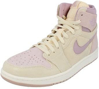 Nike Damen Air Jordan 1 ZM Air CMFT 2 Trainers DV1305 Sneakers Schuhe (UK 8 US 10.5 EU 42.5, Muslin Plum Chalk 100)