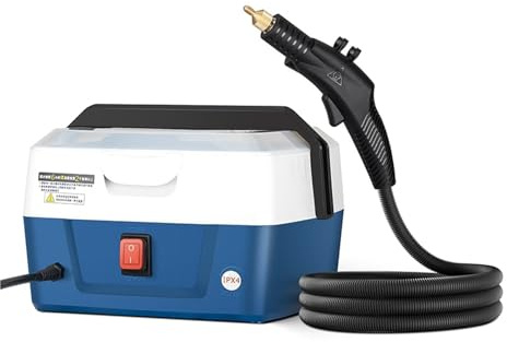 Pulitore a vapore, Pulitore a e ad alta pressione temperatura for condizionatori d'aria for elettrodomestici, pulizia a macchina a for cappa da cucina GenCar Wash per pavimenti, auto(YH-A6 BLUE)