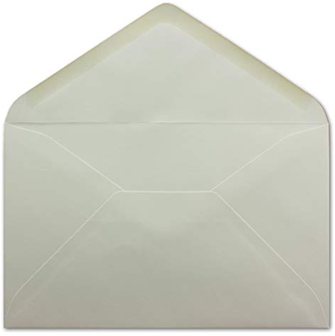 50 DIN B6 Briefumschläge Weiß - 12,5 x 19,5 cm - 90 g/m² Nassklebung - für Einladungen Weihnachtskarten Glückwunschkarten - Umschlag ohne Fenster - Glüxx-Agent