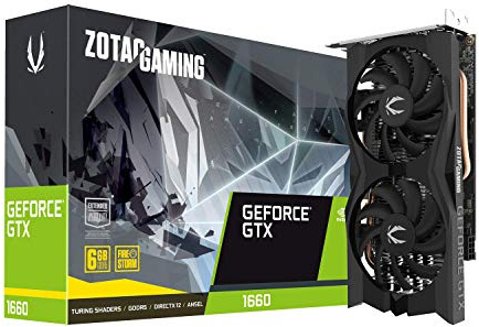 Zotac Gaming GeForce GTX 1660 6GB GDDR5 192-bit Graphics Card, Super Compact, ZT-T16600K-10M