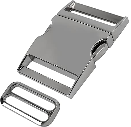 WJUAN Gürtelschnalle, Zinklegierung 62mm Schnappschnalle für Herren und Damen Gürtel, Rucksäcke Gürtelschnalle (Silber)