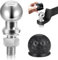 Kugelkopf Anhängerkupplung,Anhängerkupplungskugel,Anhängerkupplung Abdeckung,50mm 3.5T Ø22mm Schraube mit Anhängerkupplung Abdeckung,Ackerschiene Kugelkopf,Anhängekupplungen Traktor