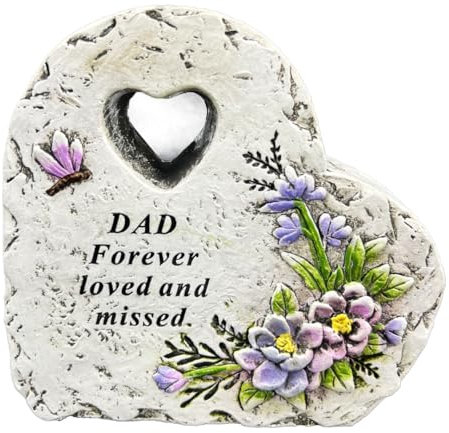 Angraves Special Dad Graveside Memorial Love Heart Flower Dragonfly Grave Plaque Ornament Decoration