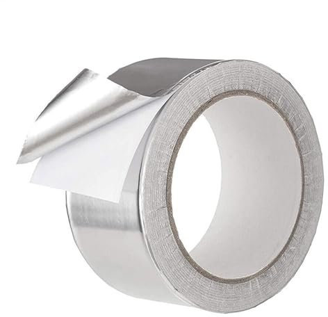 Hvac Foil Tape - Waterproof Silver Tape for Ductwork | Aluminium Foil Tape, Multifunctional Home Decoration Tape for Air Conditioning, Sealing, Insulation, Repair of Air Ducts and Metal