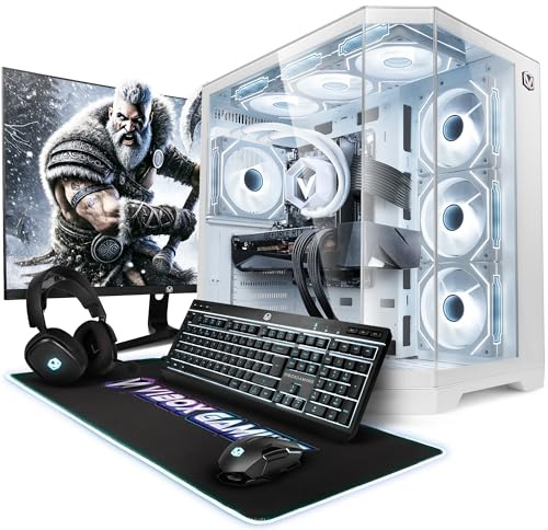 Vibox IX-559 Gaming PC Bundle • AMD Ryzen 7 9800X3D 8-Core • Nvidia RTX 5070 12GB • 32GB RAM • 1TB SSD • Windows 11 • 27 Monitor • WiFi
