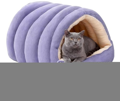 Mihauuke Cama Cueva para Gatos De Dormir para Mascotas Encerrado,Cama De Dormir Lavable para Destinado A Y Cachorros Pequeños Medianos Grandes En Interior Sala De Estar Jardín Y Patio
