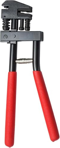 Kombinierte Absetzzange Ø5 mm 290 mm Rot Lochzange Falzzange Blechlocher Karosseriezange zum Lochen und Falzenfür Karosseriebereich Absetz Zange Auto Reparatur