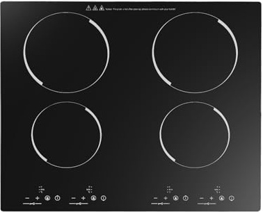4 Burners Electric Ceramic Cooktop, 3000w 110v Built-In Electric Stove Countertop Ceramic Stoves Touch Control Electrics Stoves Hob with Kid Safety Lock for Kitchens Snack Bars Hotels