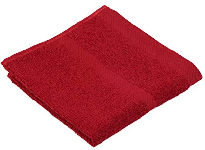 Gözze - Set of 4 Faceloths, Soft and Absorbent, 100% Cotton, 30 x 30 cm - Bordeaux