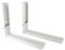 White Microwave Brackets With Extendable Arms