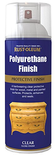 Rust-Oleum AE0140001E8 400ml Polyurethane Varnish Spray Paint - Clear Gloss