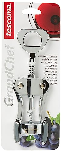 Tescoma 428732 Cavatappi a Leva, Metallo composito cromato , Grigio